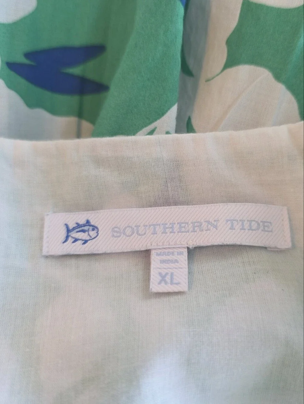 Southern Tide Green and Blue Floral Dress - Picture 11 of 13